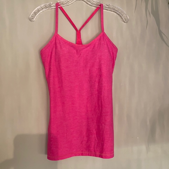 Lululemon Power Y Tank heathered pink size 6 - Picture 6 of 10